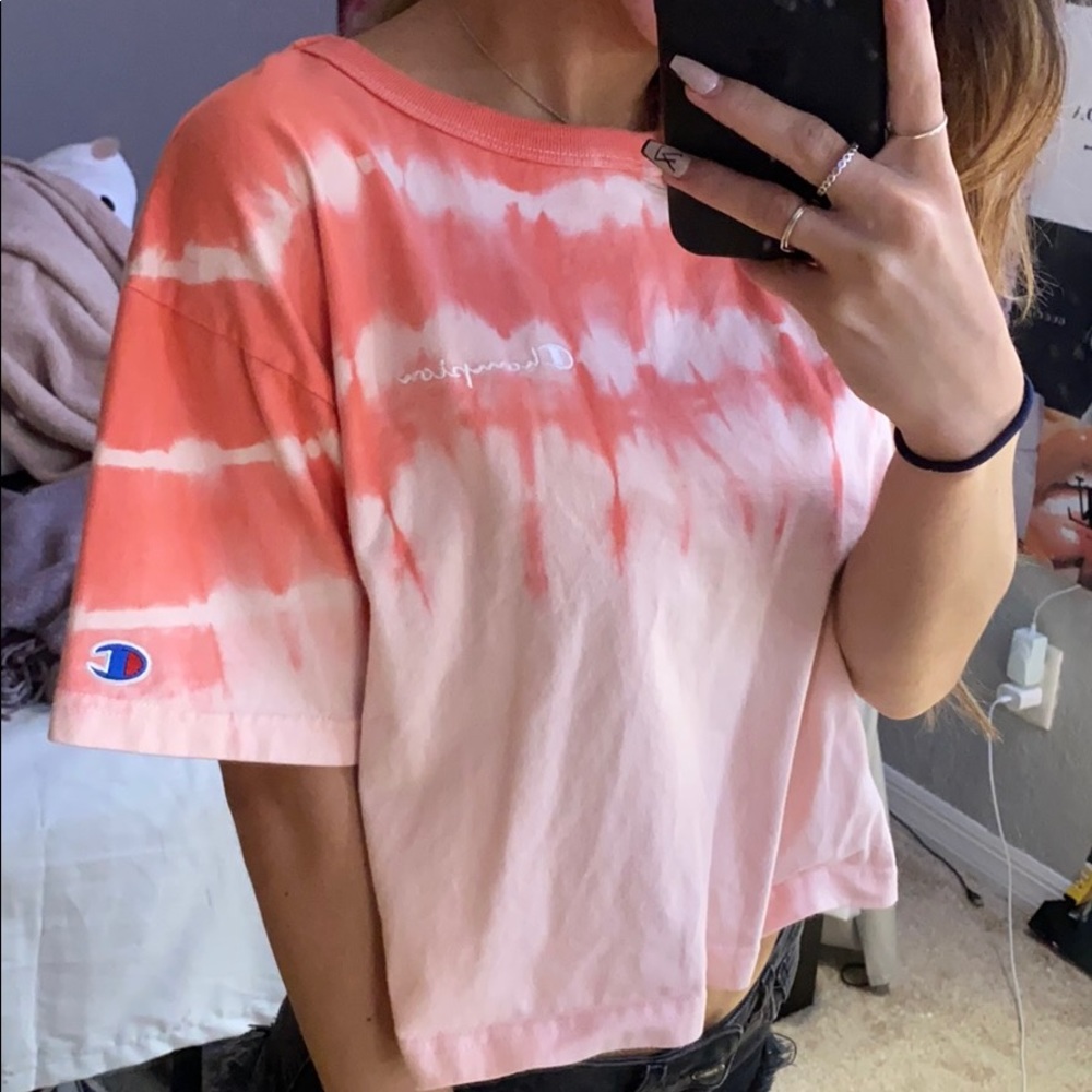 Tie dye champion shirt
